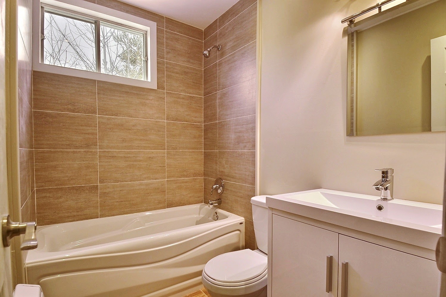 Salle de bain chaleureuse
